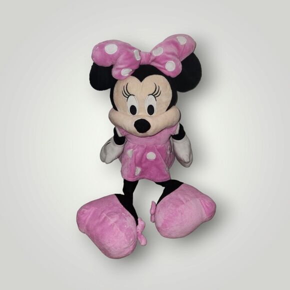 Disney Minnie Mouse Kids Plush Toy Pink Dress 28" - Picture 1 of 12